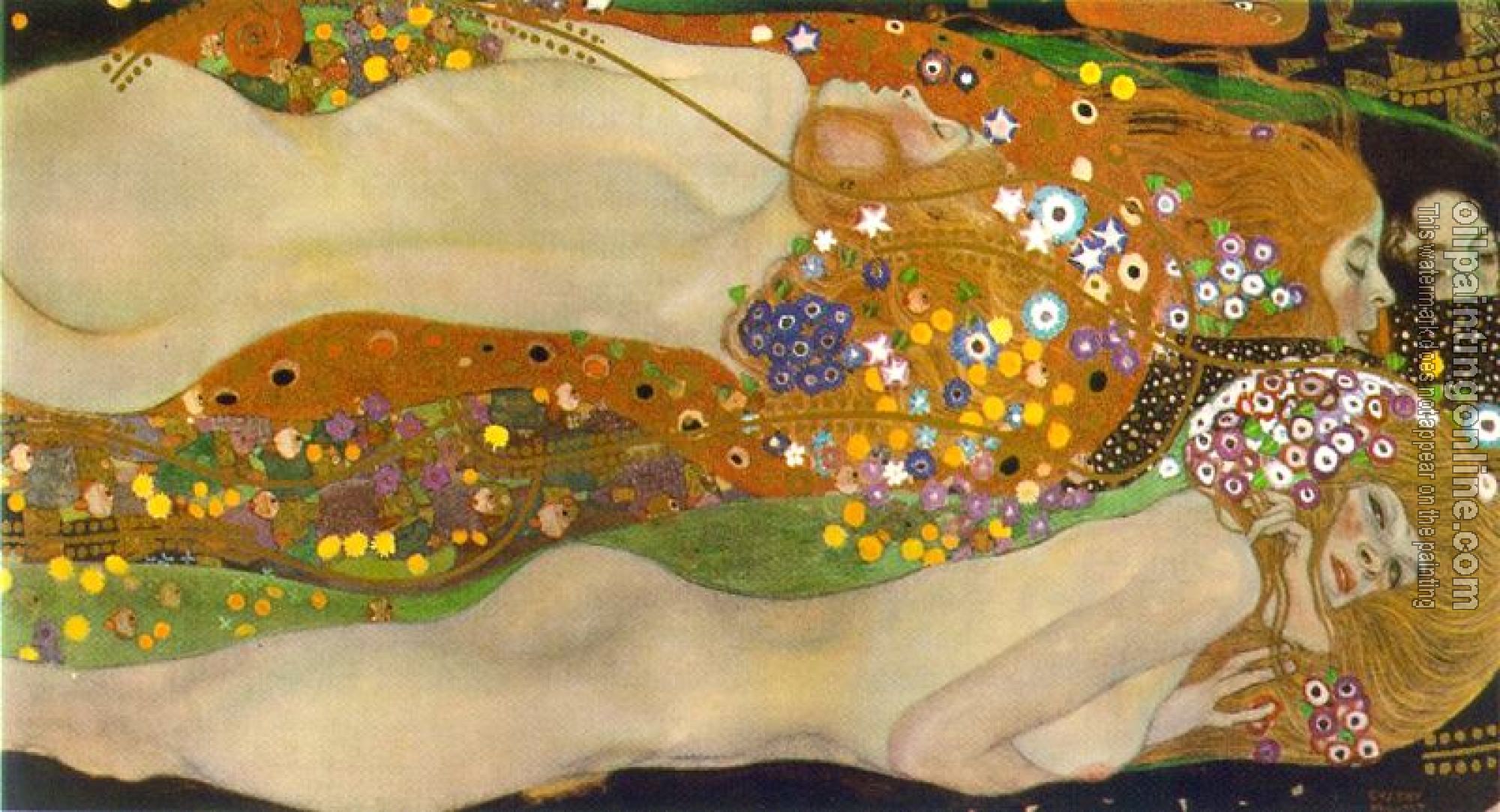 Klimt, Gustav - Water Serpents II